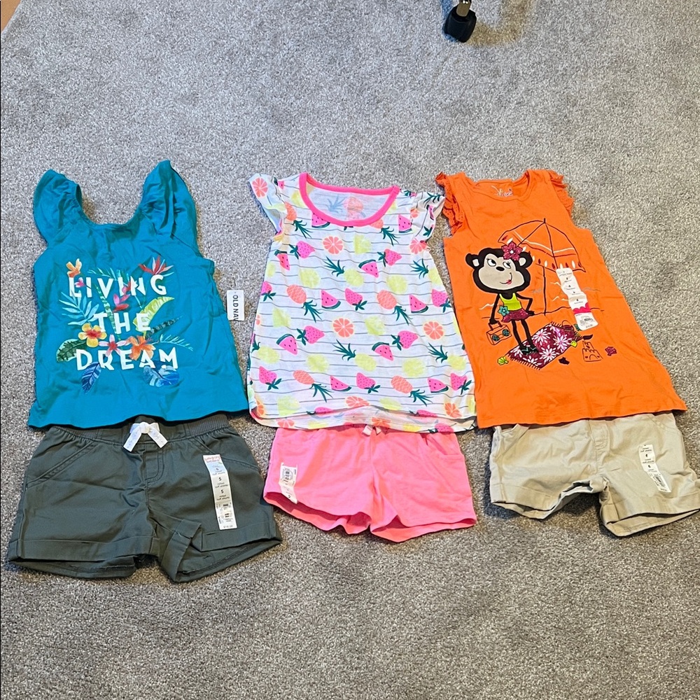 Colorful Kids' Summer Outfit Set